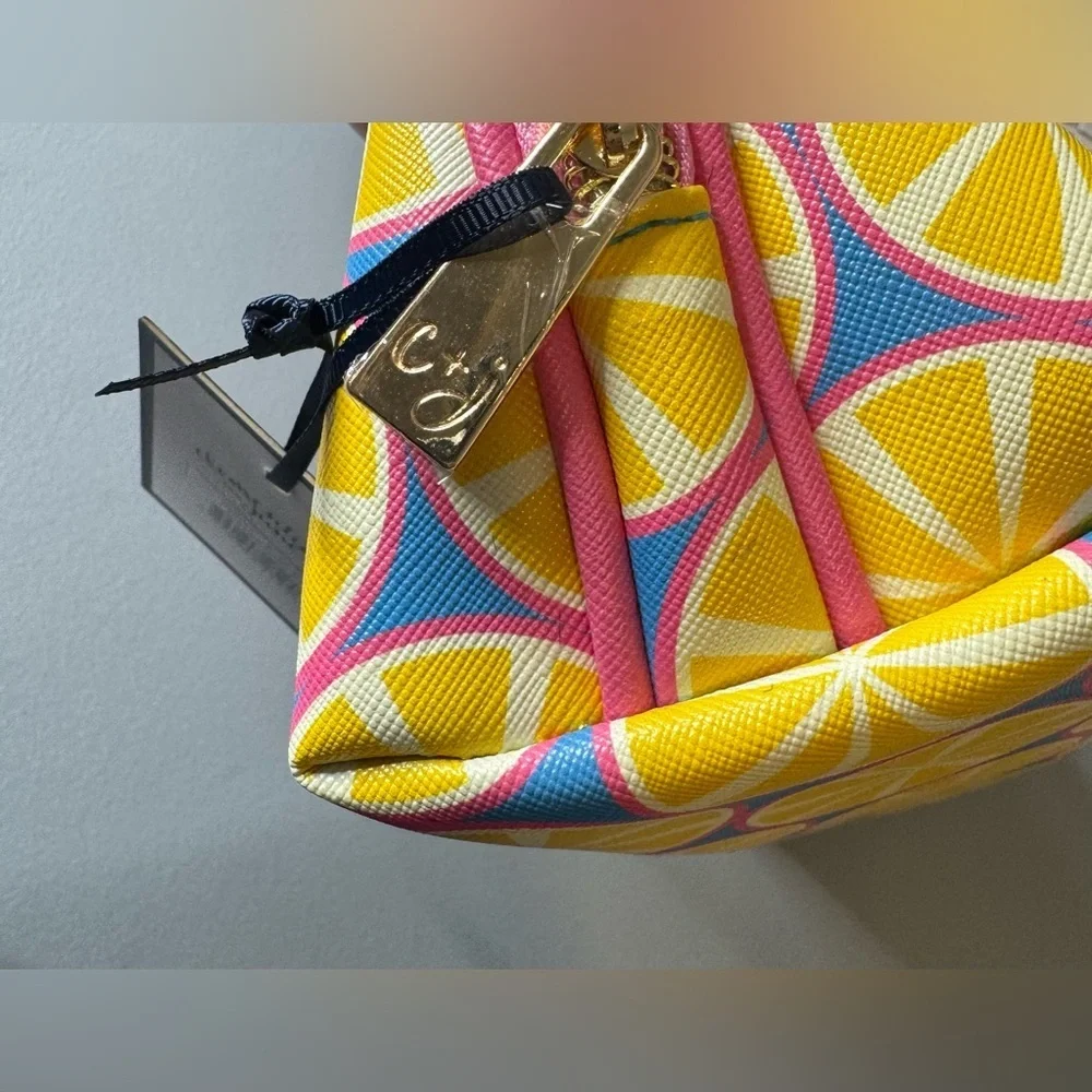 Clementine & Jane Yellow Citrus lemon dome Cosmetic Bag